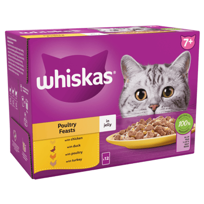 Senior 7+ Poultry Feasts in Jelly Wet Cat Food Pouches